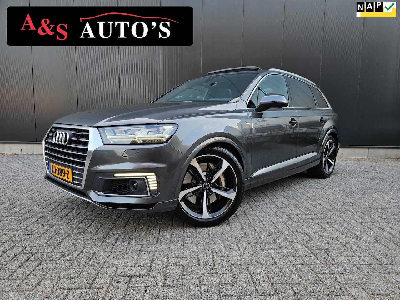 Audi Q7 - 3.0 TDI e-tron Quattro 374pk 3x S line Panodak Luchtvering Headup Acc Camera Elektrische s - AutoWereld.nl