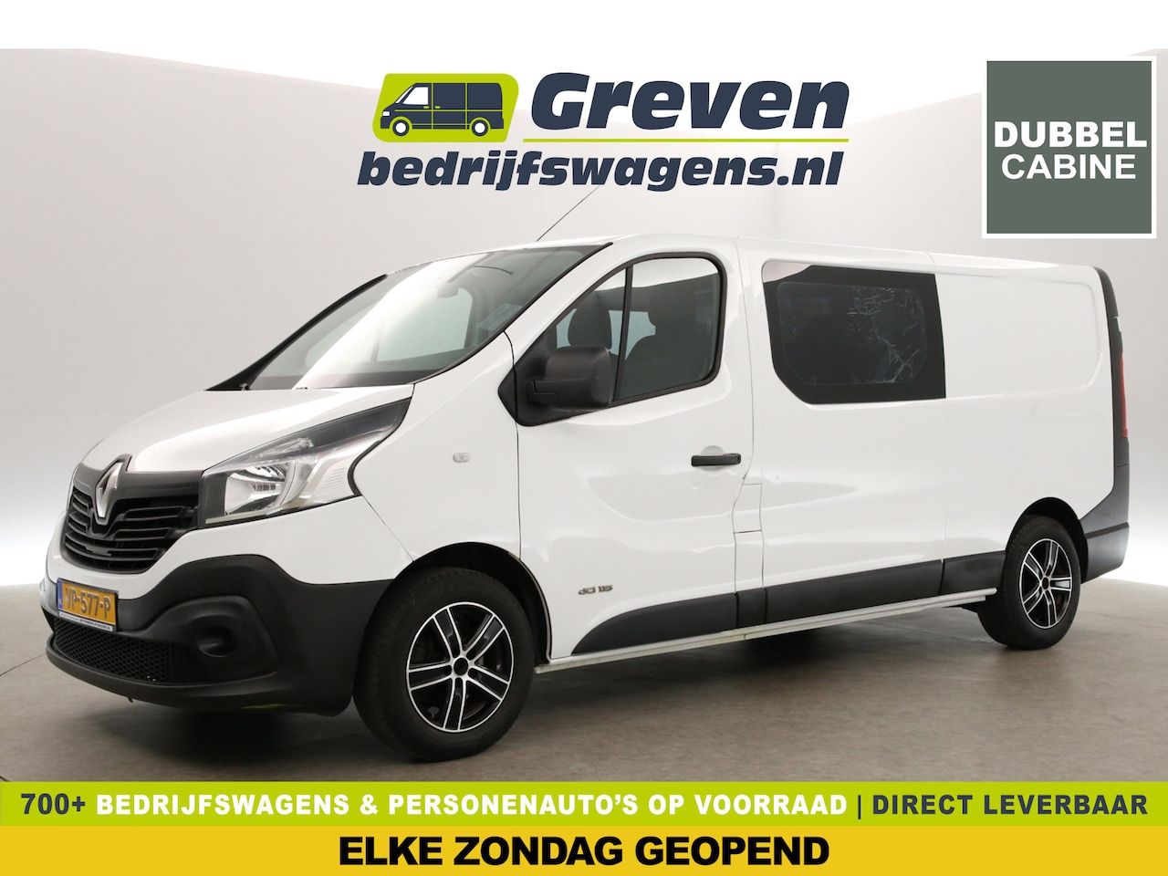 Renault Trafic - 1.6 dCi T29 L2H1 APK t/m 11-2025 | Dubbele Cabine | 6 Persoons | Airco Cruise Navigatie PD - AutoWereld.nl