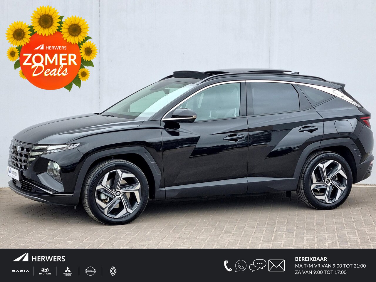Hyundai Tucson - 1.6 T-GDI PHEV 265pk Premium Sky 4WD Automaat / Schuif-/Kanteldak / 1350KG Trekgewicht / L - AutoWereld.nl