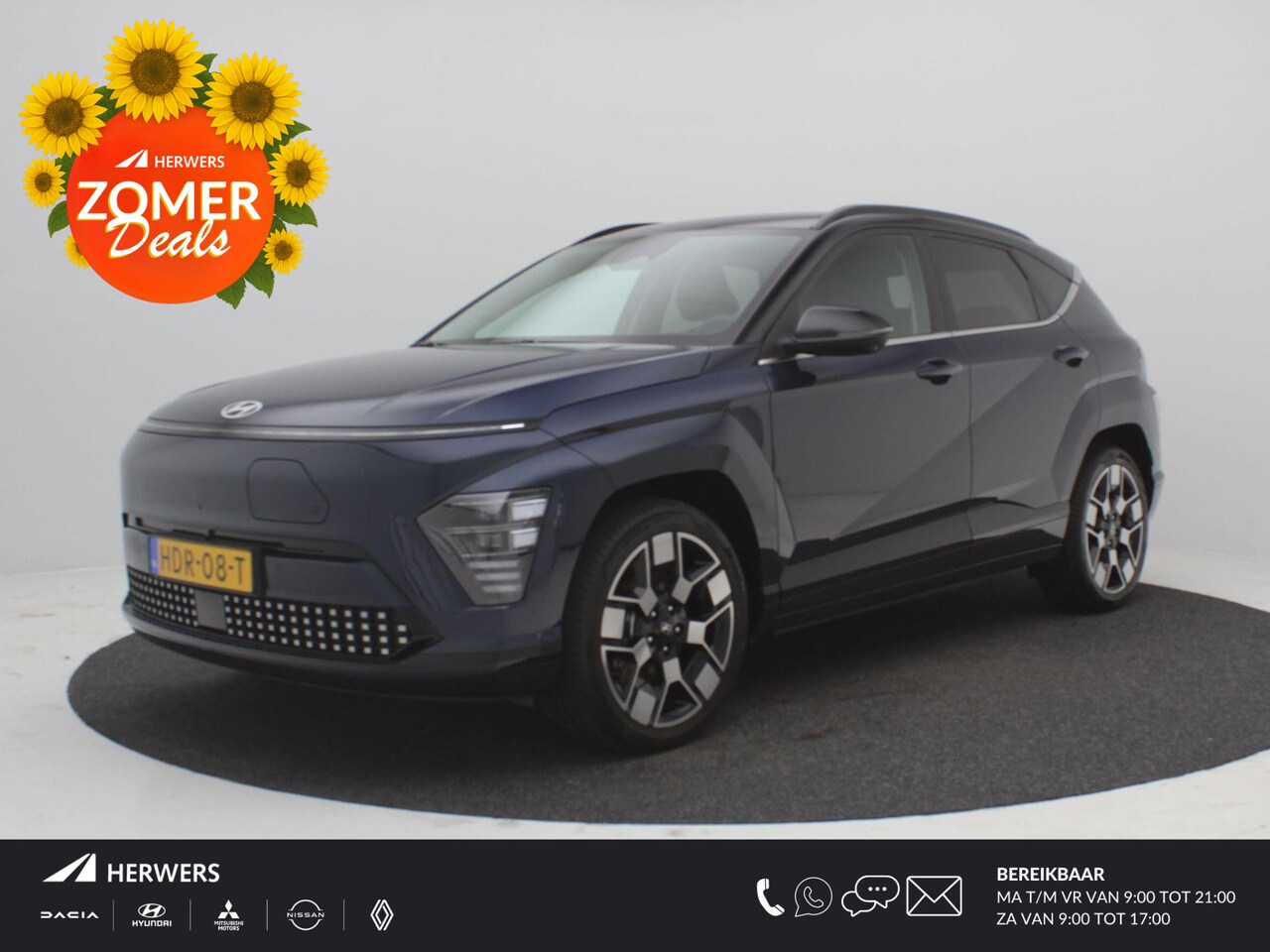 Hyundai Kona Electric - Premium 65.4 kWh / Two-Tone / Leder / Stoelverkoeling / Stoel- & Stuurverwarming / 360 Cam - AutoWereld.nl