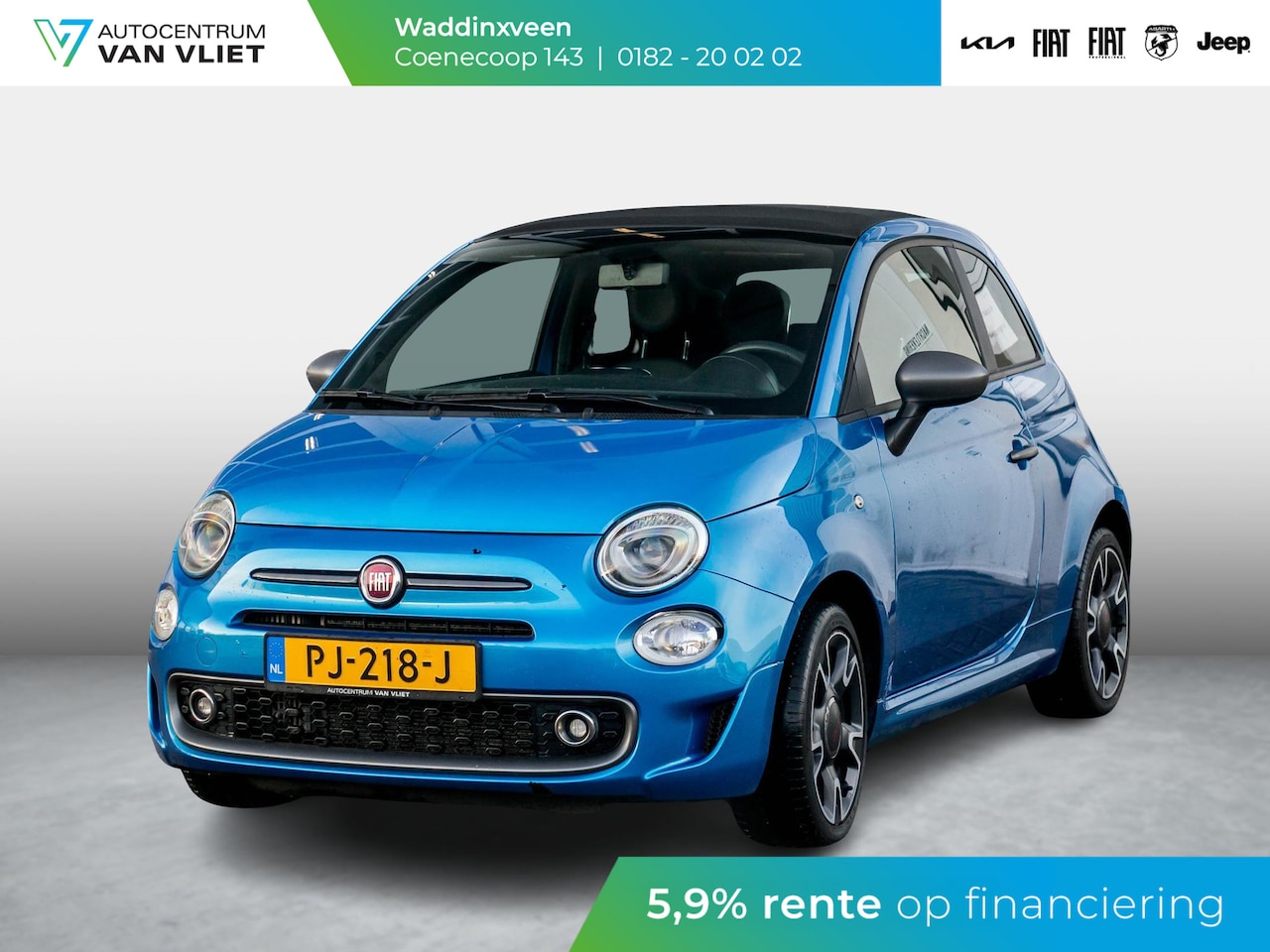 Fiat 500 C - TwinAir Turbo Sport | Cabrio | 105pk | Clima | PDC | 16" |  Navi | Priv. glass - AutoWereld.nl