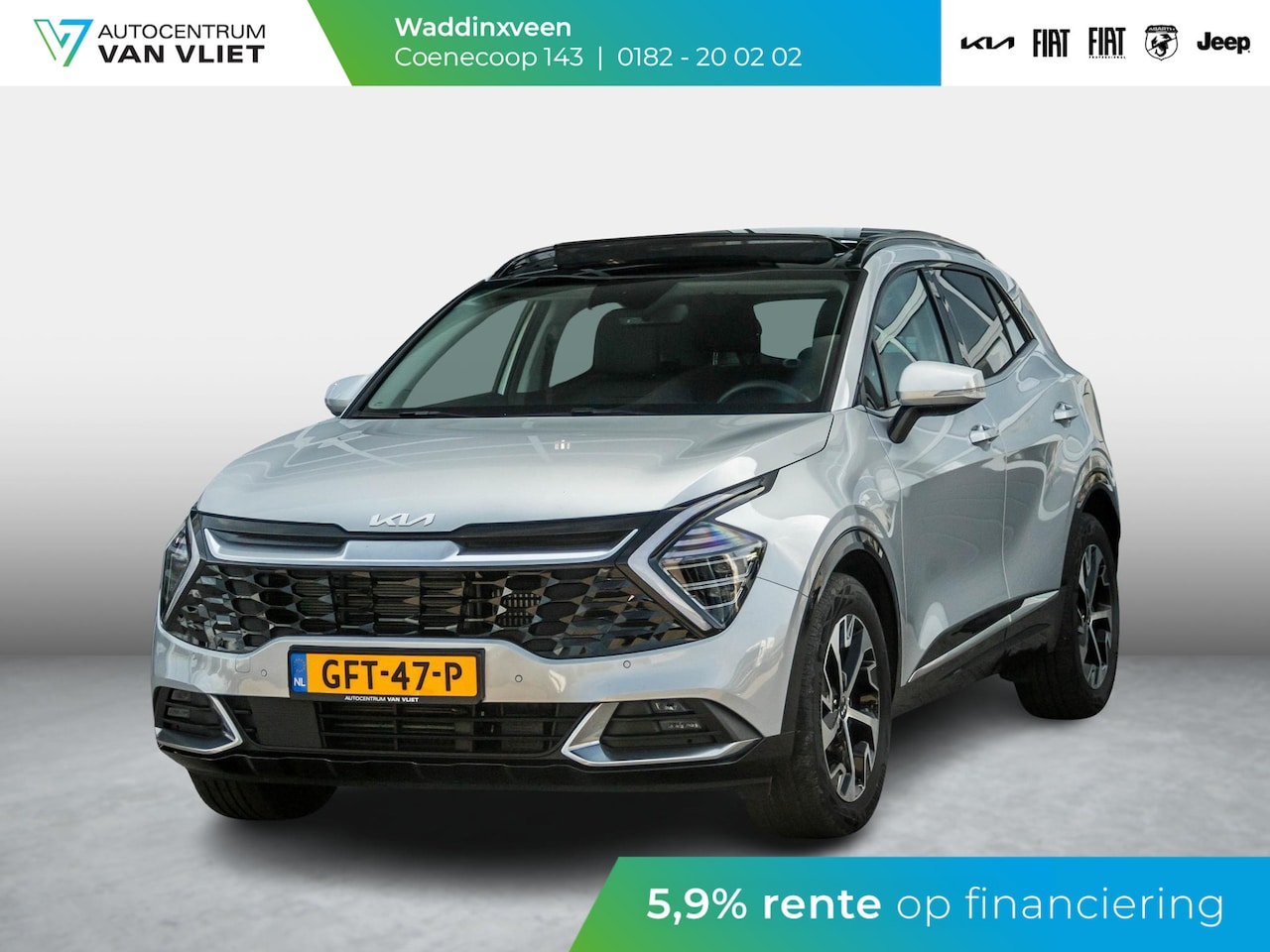 Kia Sportage - 1.6 T-GDi Hybrid DynamicPlusLine | Schuifkantel dak l Stoel en Stuurwielverwarming l 1360 - AutoWereld.nl