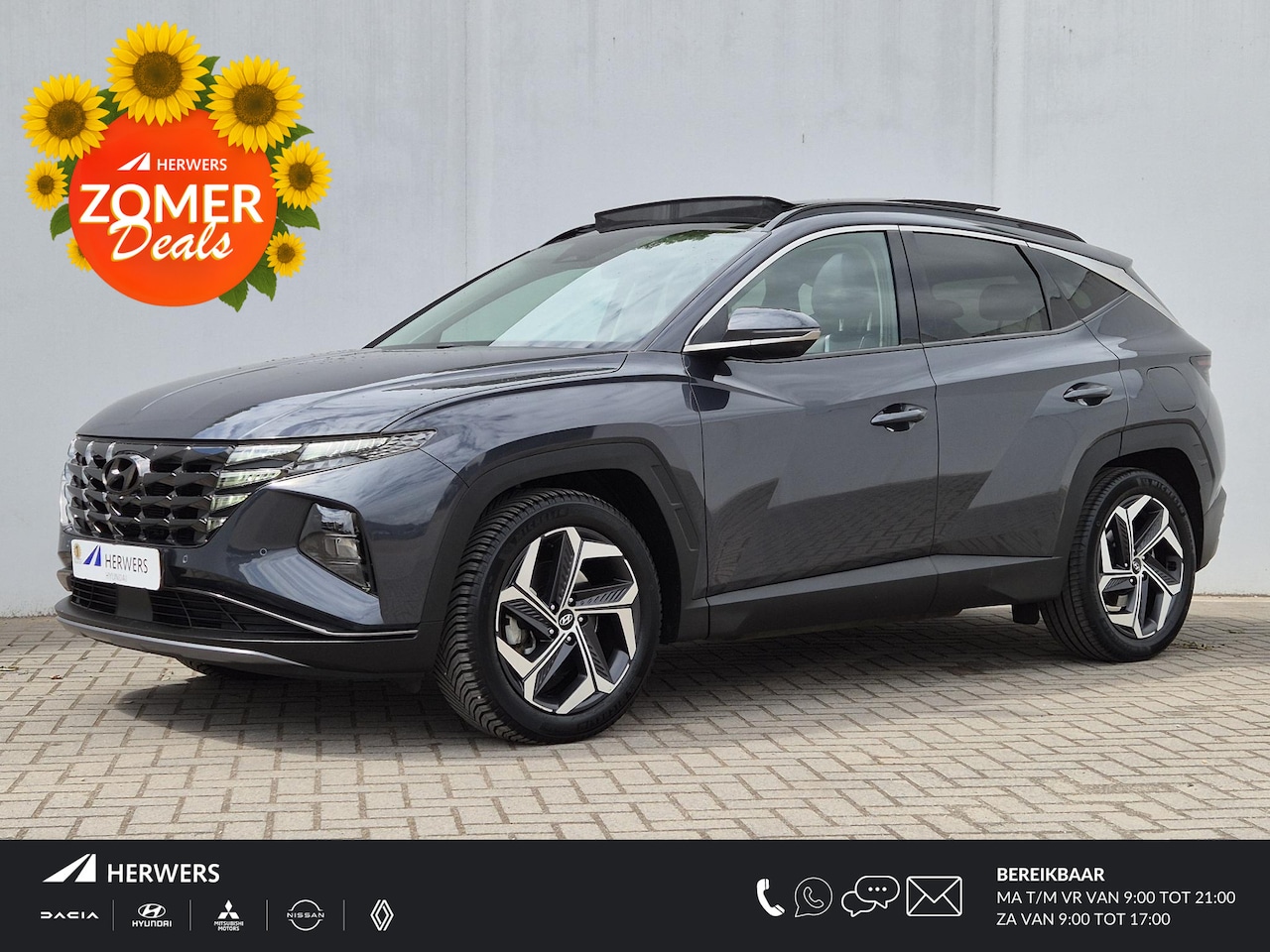 Hyundai Tucson - 1.6 CRDi 48V Premium Sky Automaat / Glazen schuif- en kanteldak / Trekgewicht 1650 kg / Ap - AutoWereld.nl
