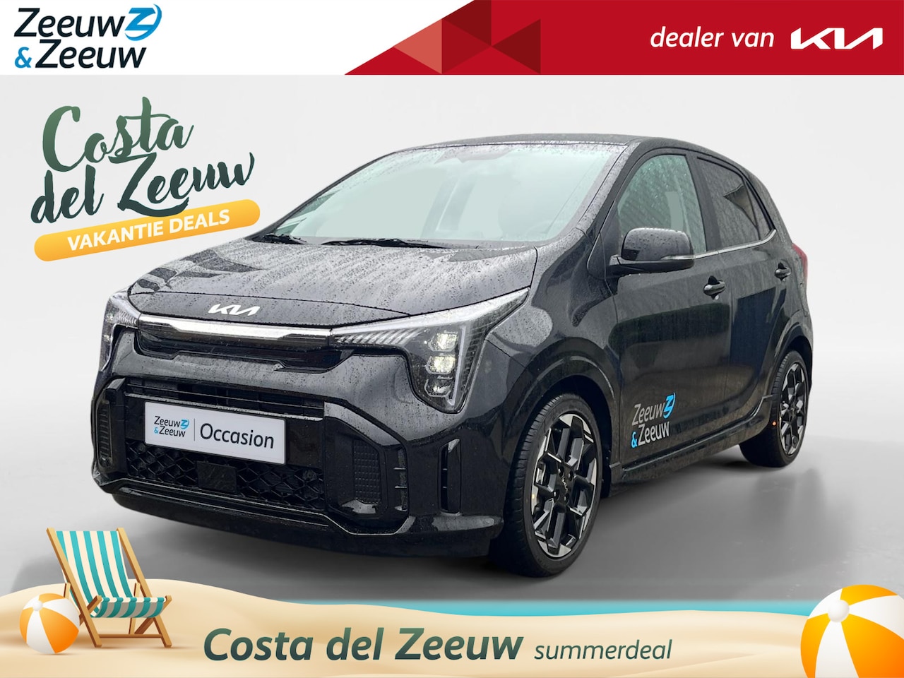 Kia Picanto - 1.0 DPI GT-Line Nieuw model | Meest luxe uitvoering | Fabrieksgarantie t/m 11-04-2032 + 3x - AutoWereld.nl