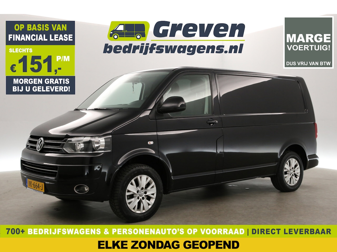 Volkswagen Transporter - 2.0 TDI L1H1 | MARGE! | Airco Cruise Navigatie 16"LMV Parkeersensoren Elektrpakket - AutoWereld.nl