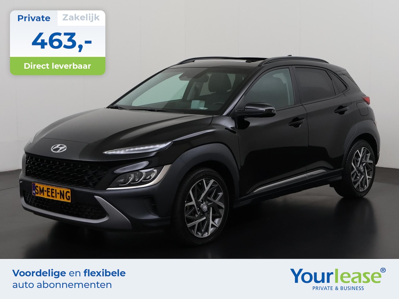 Hyundai Kona - 1.6 GDI HEV Premium | All-in 463,- Private Lease | Zondag Open! - AutoWereld.nl