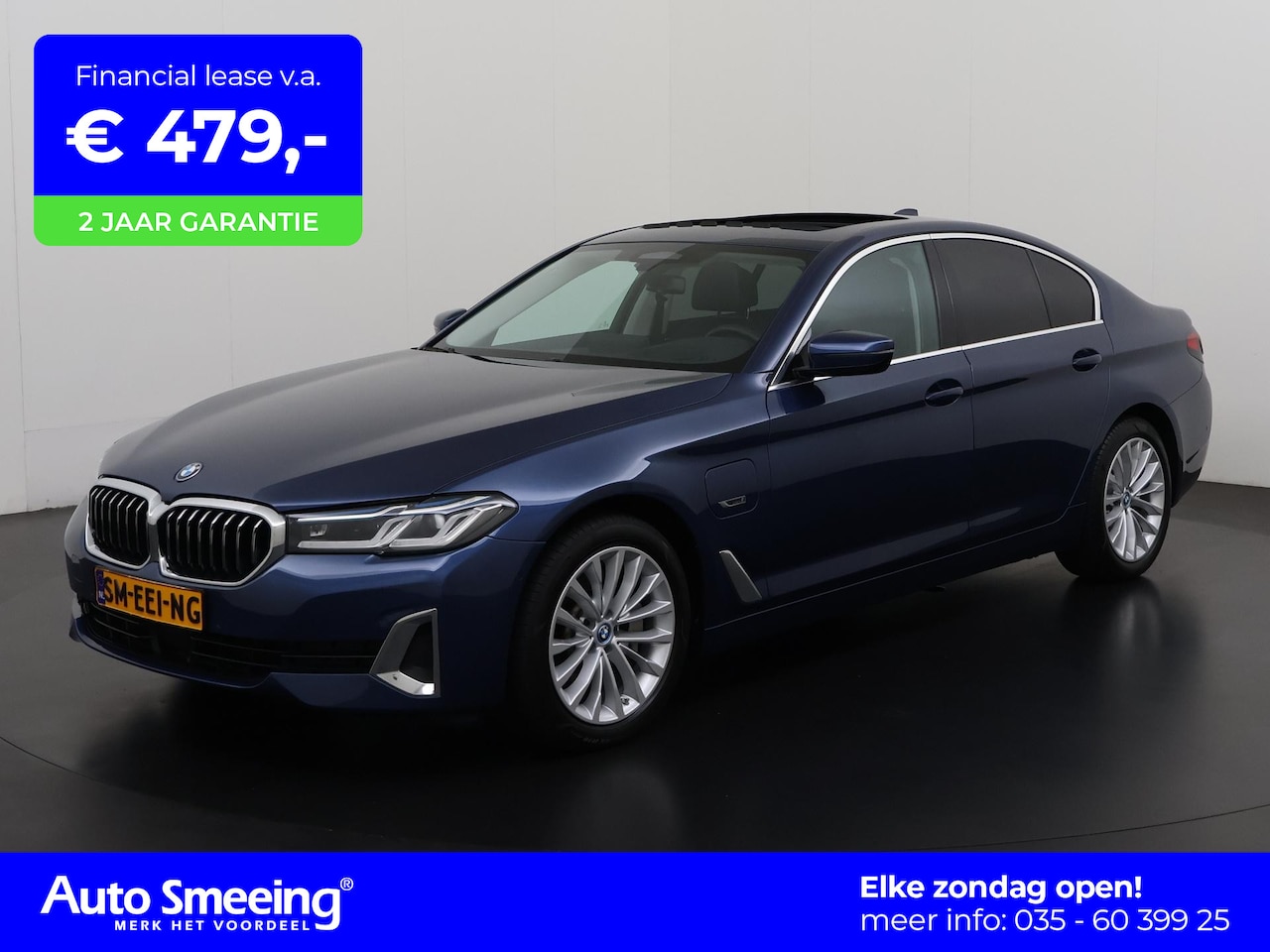 BMW 5-serie - 530e Luxury Line | Schuifdak | Stuurverwarming | Zondag Open! - AutoWereld.nl