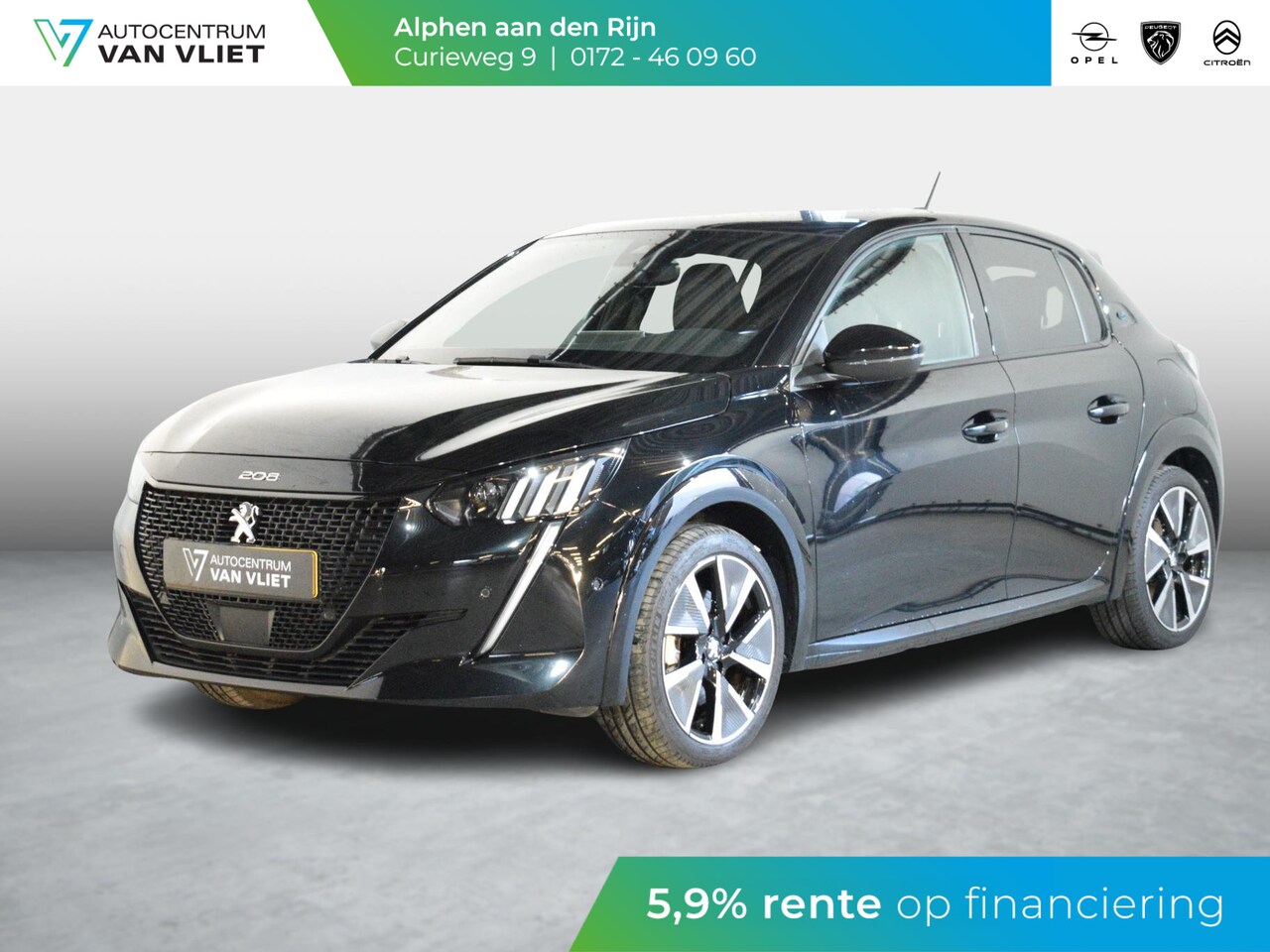 Peugeot e-208 - EV GT 50 kWh NAVIGATIE | CARPLAY | ACHTERUITRIJCAMERA MET SENSOREN | E.C.C. - AutoWereld.nl