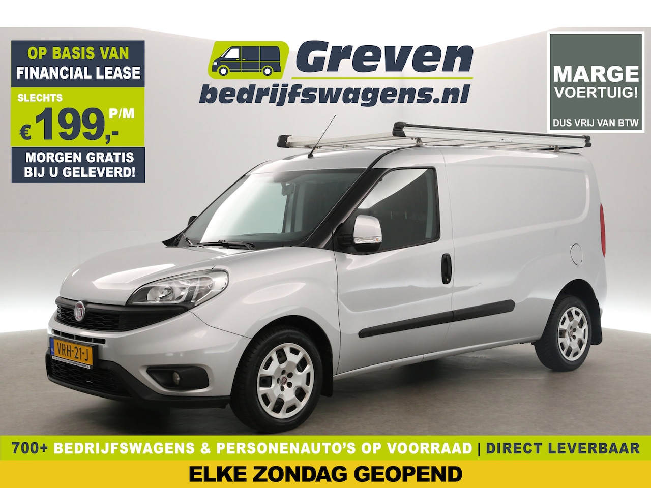 Fiat Doblò - 1.6 MJ L2H1 | MARGE! | Airco Imperiaal Stoelverwarming Elektrpakket Schuifdeur Trekhaak - AutoWereld.nl