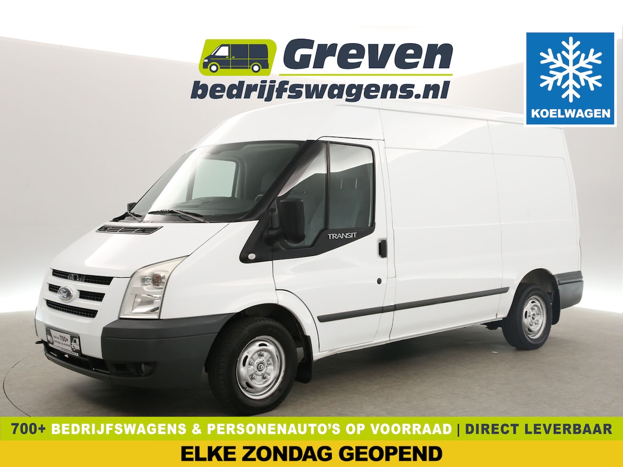 Ford Transit - L2H2 Only Export | 140PK KOELWAGEN / KUHLWAGEN / REFRIGERATED Airco Cruise 3 Persoons Elek - AutoWereld.nl