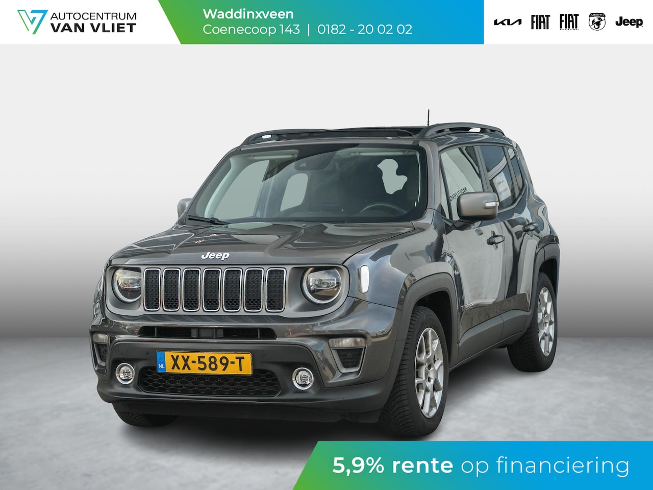 Jeep Renegade - 1.0T Freedom l Lederen bekleding l Schuif kantel dak l - AutoWereld.nl
