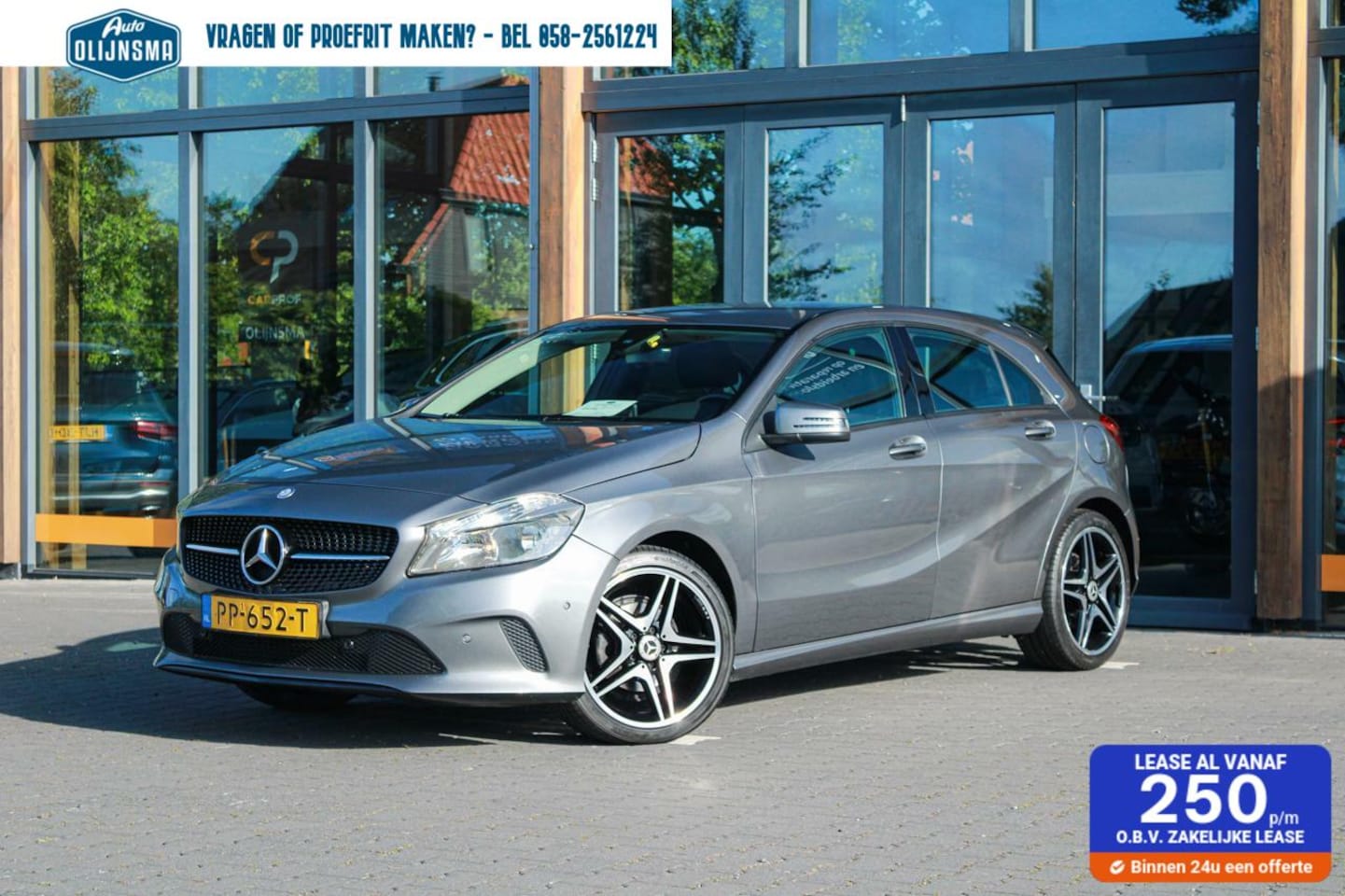 Mercedes-Benz A-klasse - 160 Night Edition Plus|Leer|Airco|PDC|Navi|18" - AutoWereld.nl