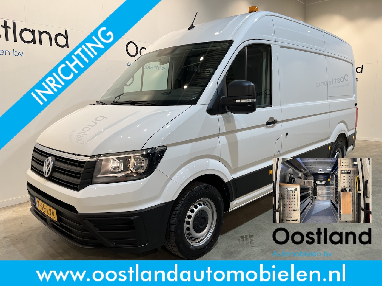 Volkswagen Crafter - 35 2.0 TDI L3H3 140 PK RWD Servicebus / Aluca Inrichting / Euro 6 / Trekhaak 3000 KG / Air - AutoWereld.nl