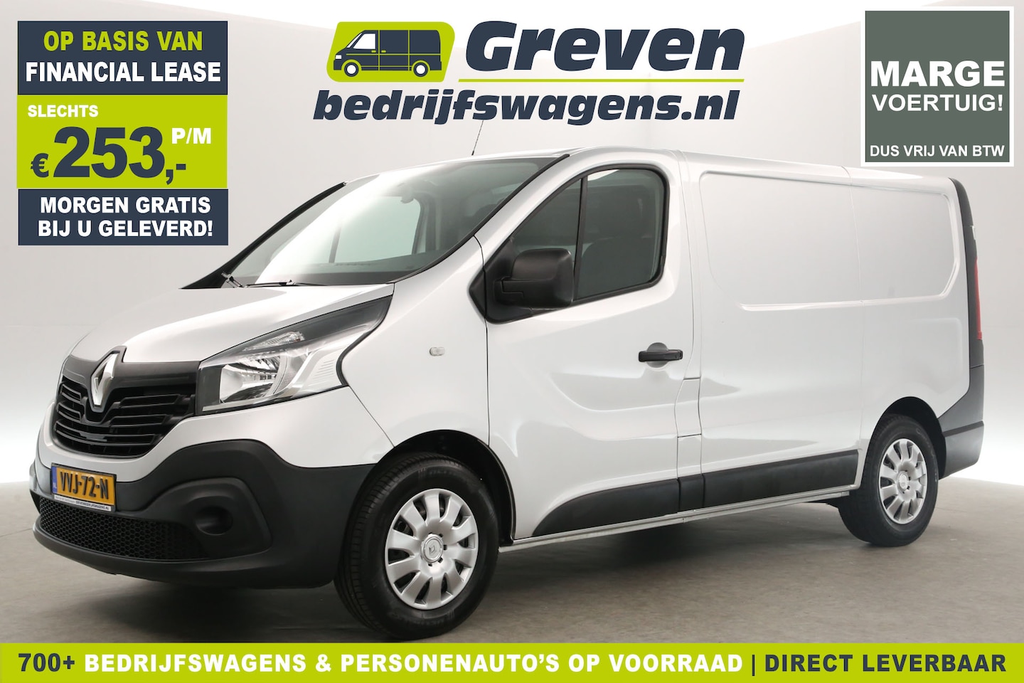 Renault Trafic - 1.6 dCi T27 L1H1 | MARGE! | Airco Cruise Navigatie Parkeersensoren Elektrpakket - AutoWereld.nl