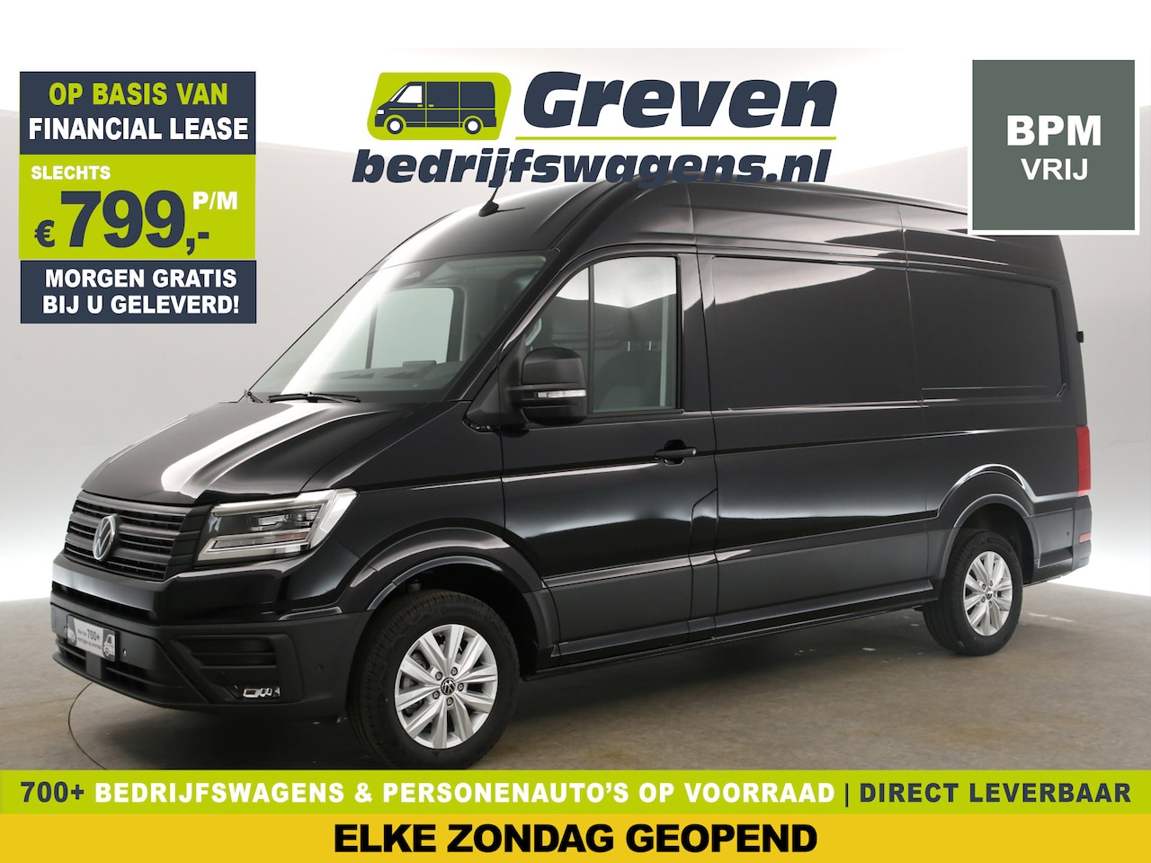 Volkswagen Crafter - 2.0 TDI DSG HIGHLINE EXCLUSIVE L3H3 | FACELIFT MODEL | BPM VRIJ | NIEUW 3000KG TREKHAAK VI - AutoWereld.nl