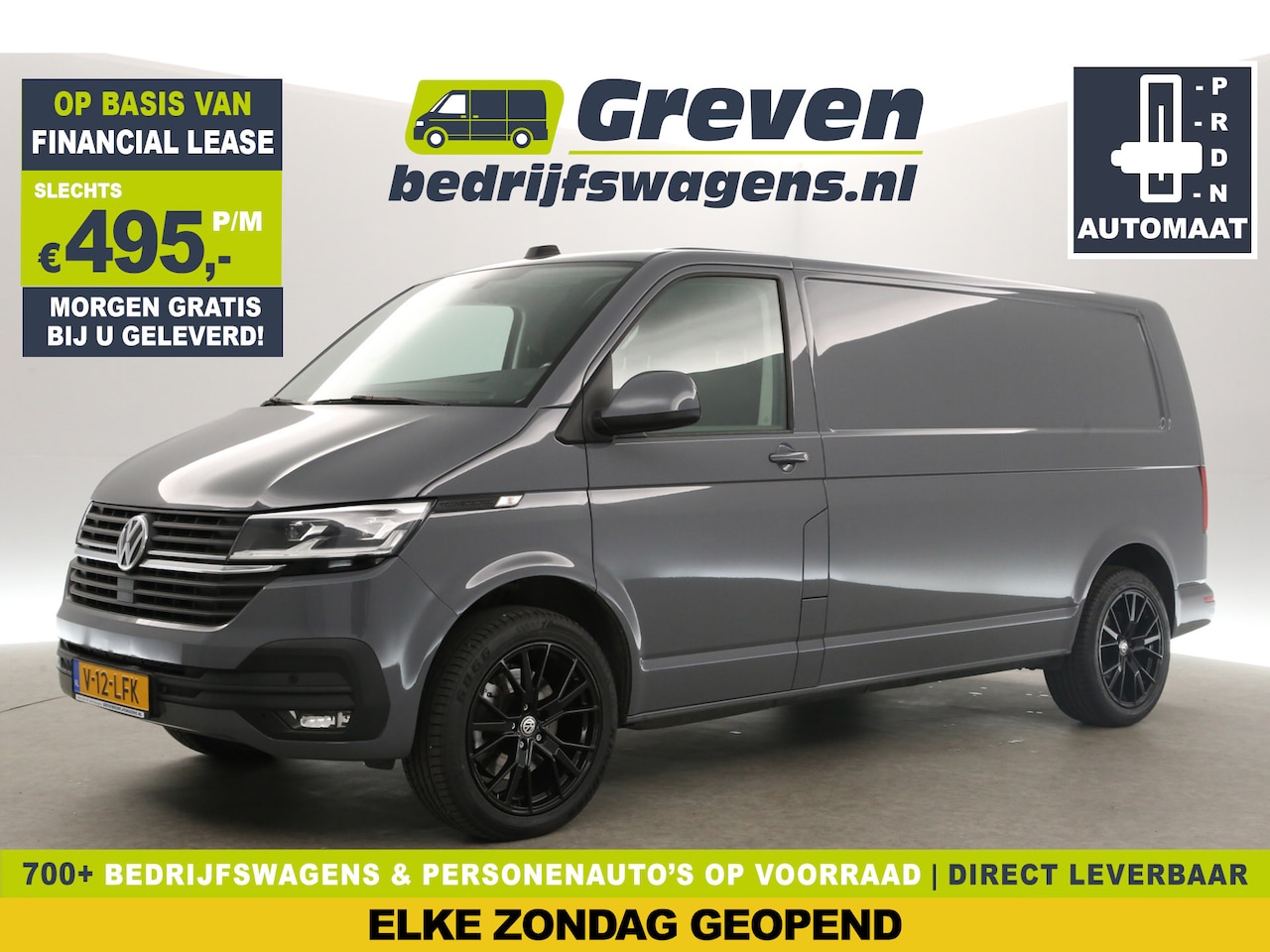 Volkswagen Transporter - 2.0 TDI L2H1 200PK DSG Automaat  Airco Camera Carplay ACC Trekhaak 19"LMV PDC Stoelverwarm - AutoWereld.nl