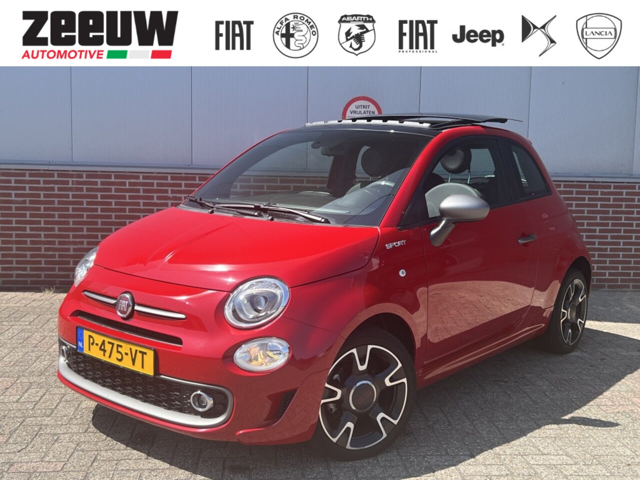 Fiat 500 - 1.0 Hybrid 70 PK Sport | Schuifdak | Carplay | Clima | 16" - AutoWereld.nl