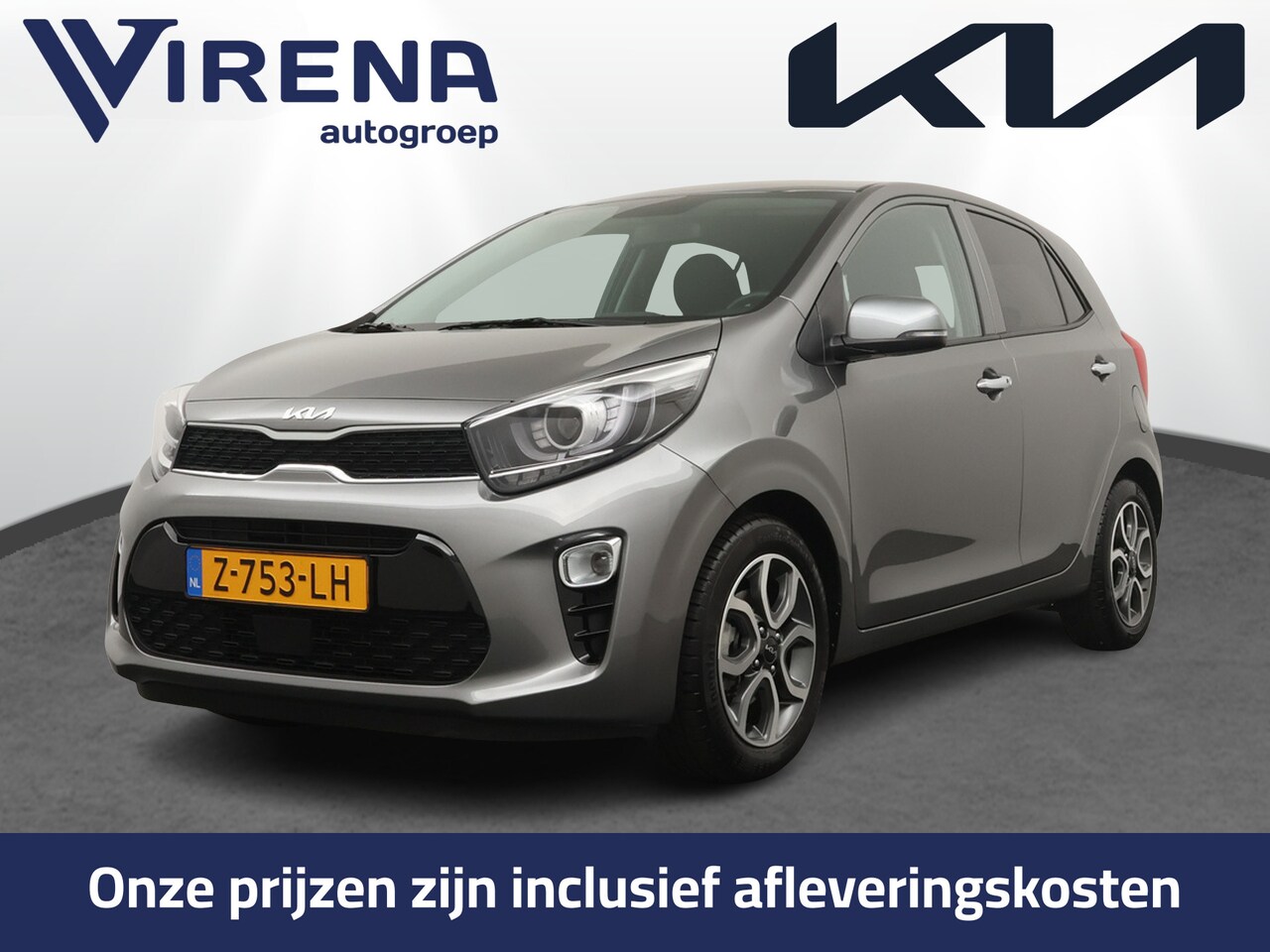 Kia Picanto - 1.0 DPi DynamicPlusLine - Climate control - keyless entry - Achteruitrij camera - Apple Ca - AutoWereld.nl