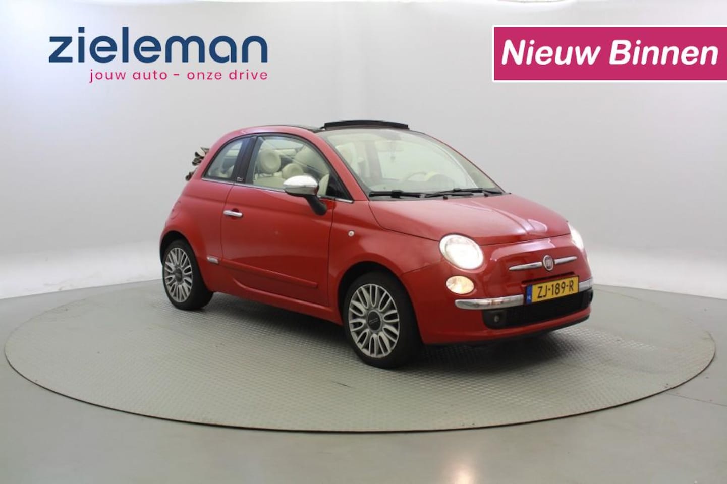 Fiat 500 - Cabrio 1.2 Lounge - Airco - AutoWereld.nl