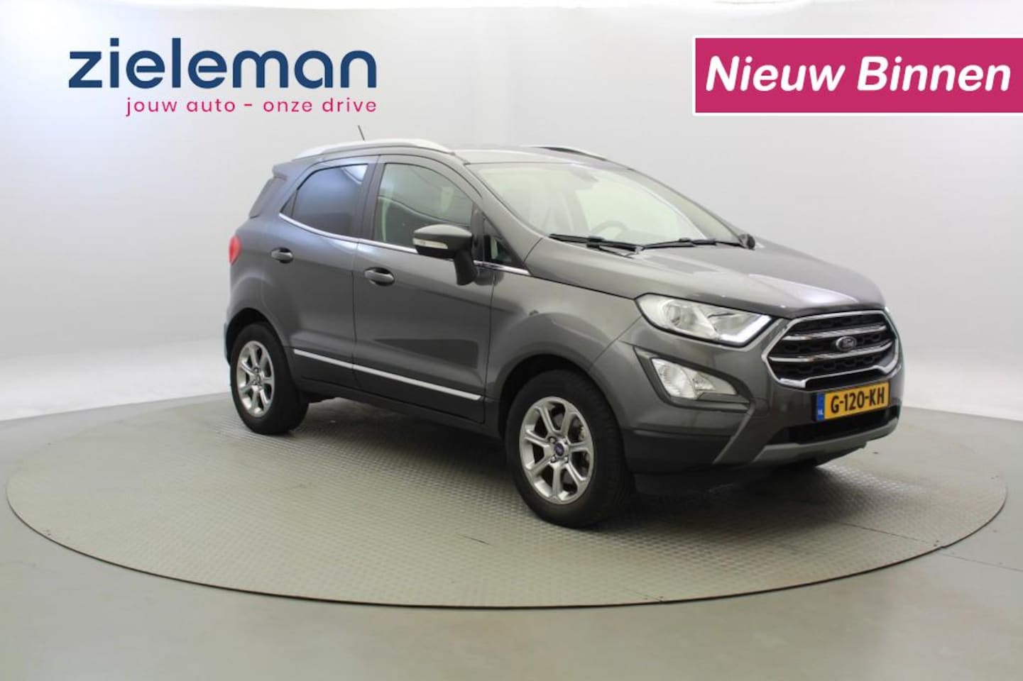 Ford EcoSport - 1.0 EcoBoost Titanium - Carplay, Half Leer, Stuur/stuur verwarm. - AutoWereld.nl