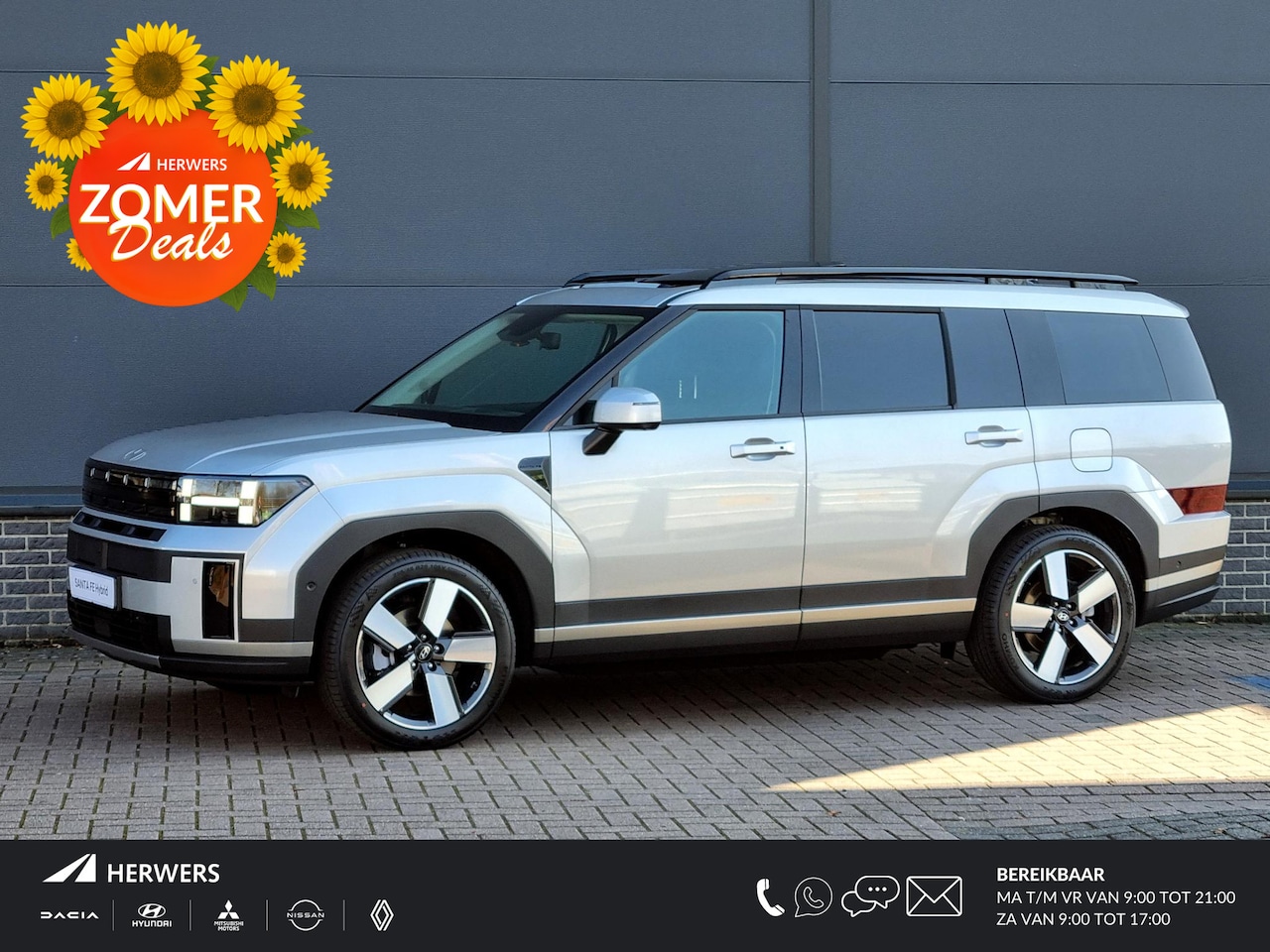 Hyundai Santa Fe - 1.6 T-GDI HEV Premium Sky 7p. / €4000,- Inruilvoordeel In Prijs Verrekend / Direct Leverba - AutoWereld.nl