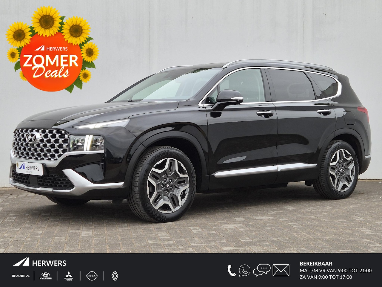 Hyundai Santa Fe - 1.6 T-GDI PHEV Plug-in Premium Automaat / HUD / Stuur- en Stoelverwarming / Elektrische ac - AutoWereld.nl