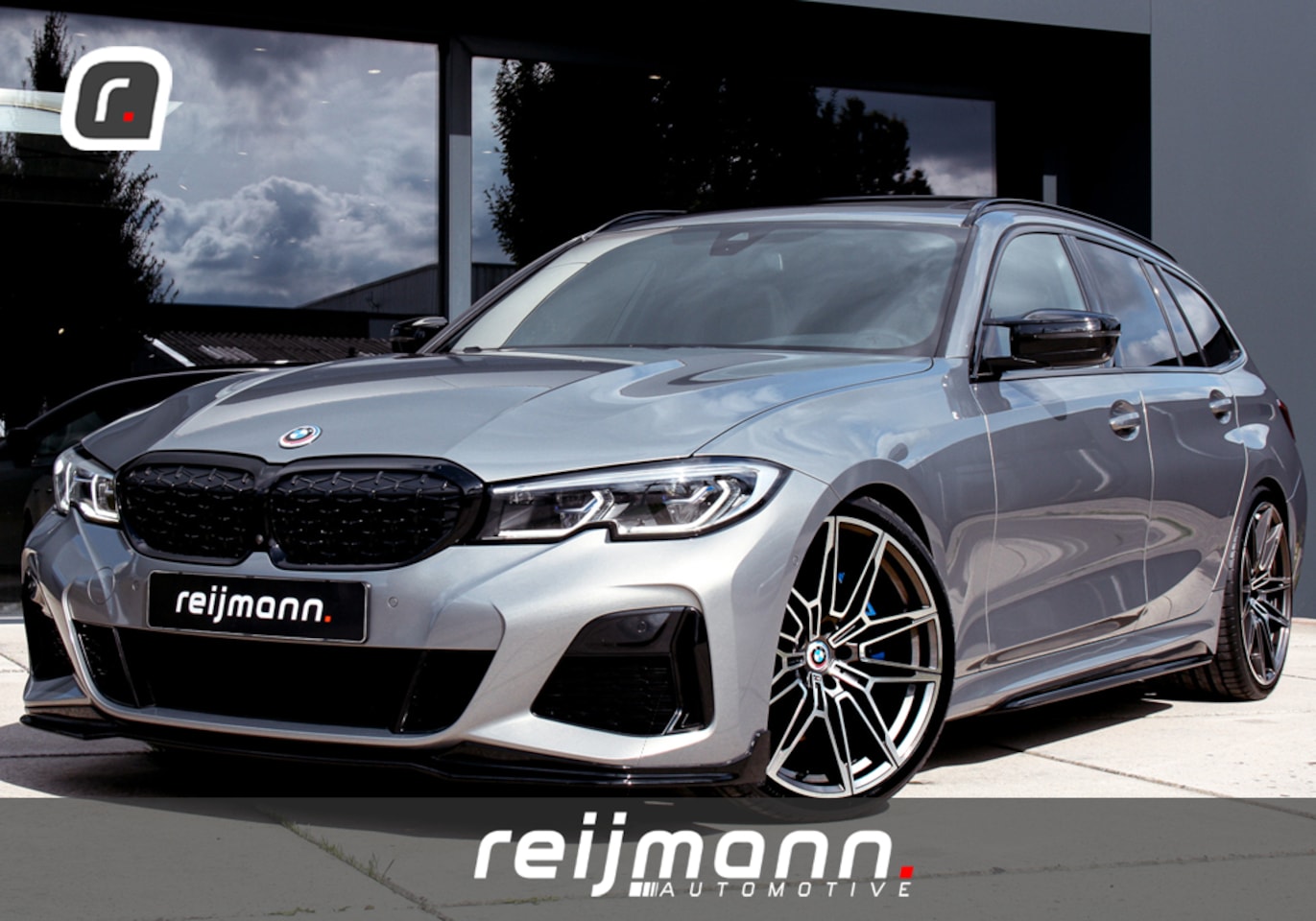 BMW 3-serie Touring - M340i xDrive M-Performance OxidGrau | M Stoel | H&R | Pano | HuD - AutoWereld.nl
