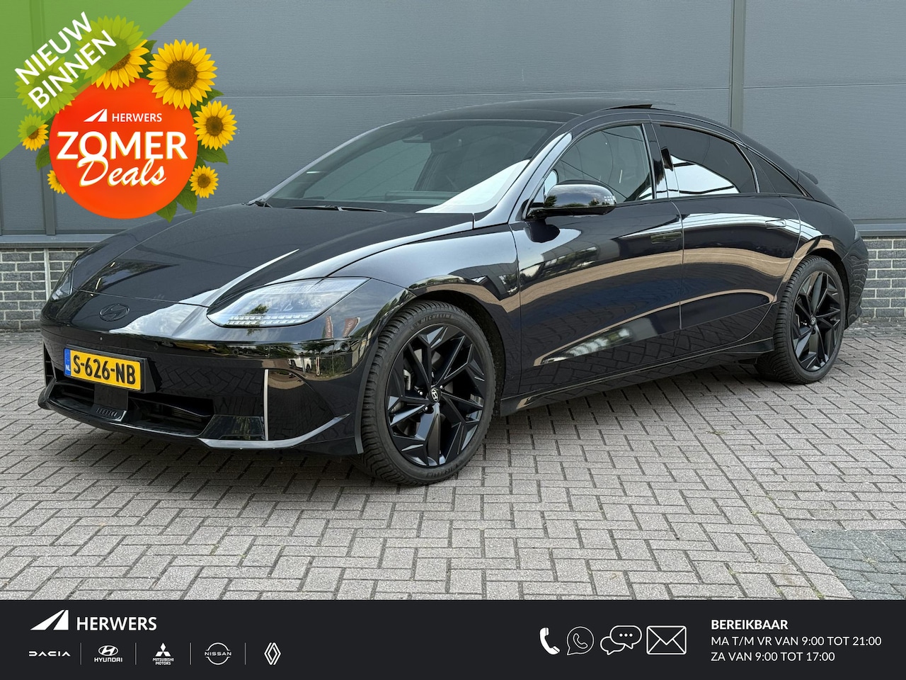 Hyundai IONIQ 6 - First Edition AWD 77.4 kWh / 519 KM WLTP / Stoel- & Stuurverwarming / LED Pixel Verlichtin - AutoWereld.nl