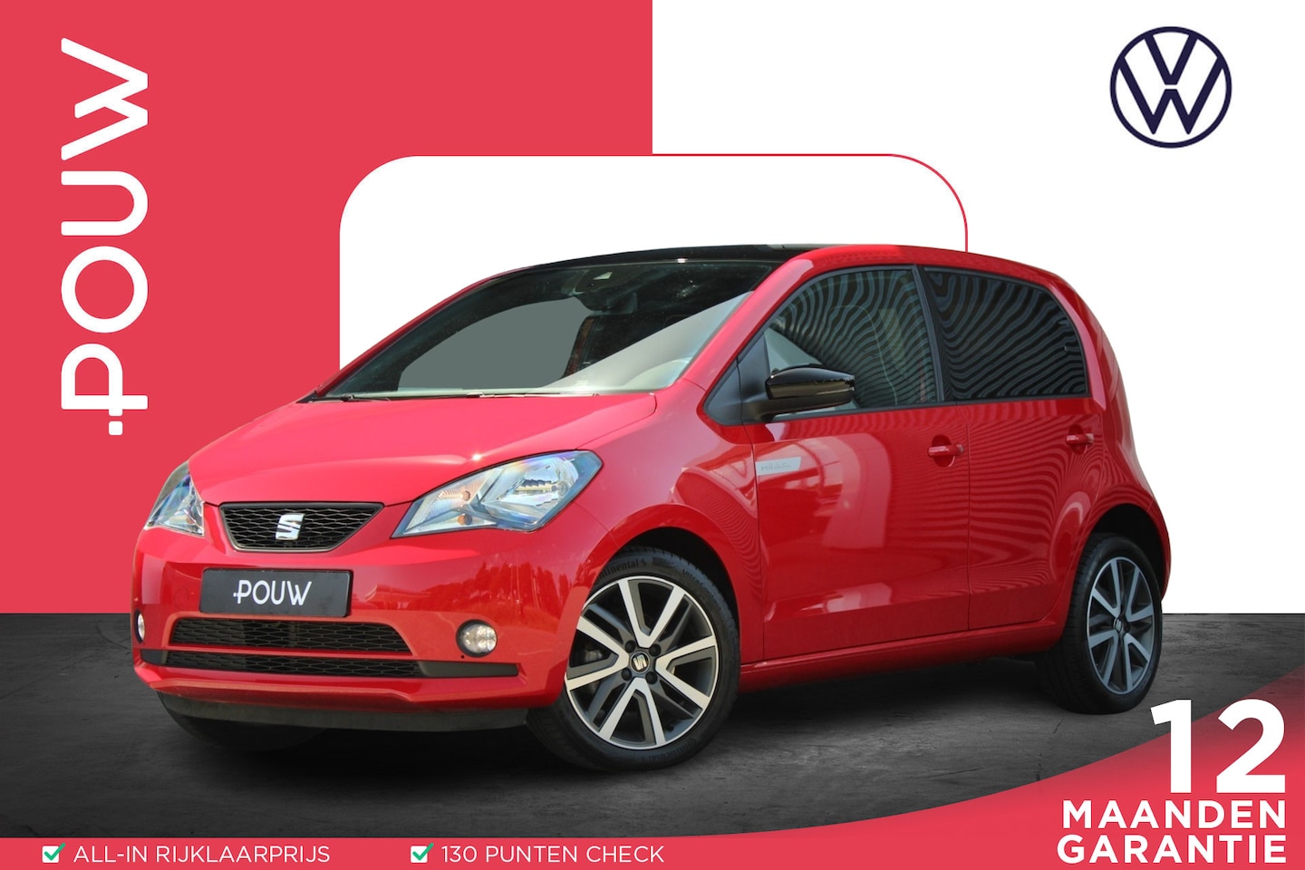 SEAT Mii Electric - electric Plus 83pk | SoH 95% | Stoelverwarming | Zwart dak - AutoWereld.nl