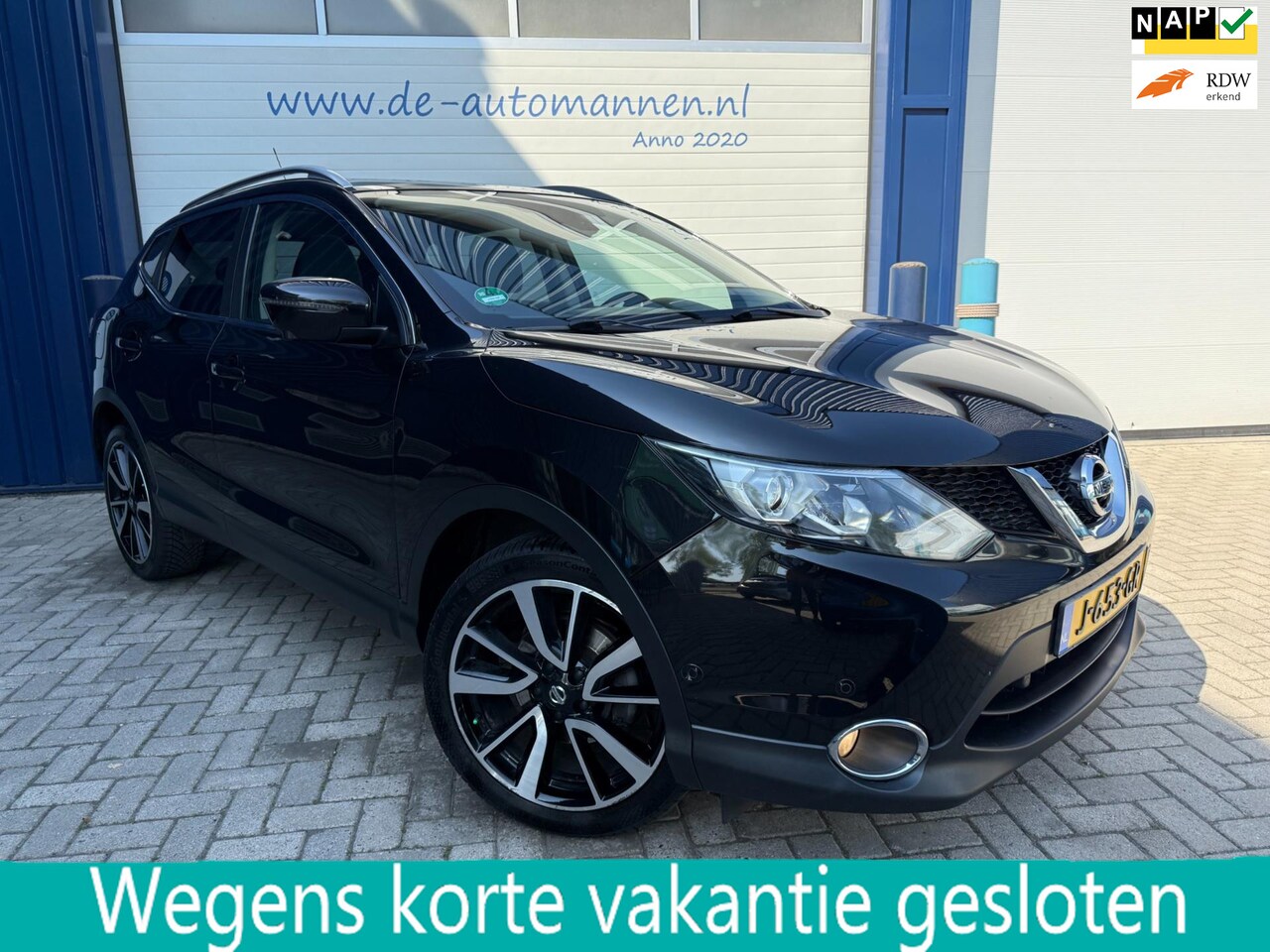 Nissan Qashqai - 1.2 Tekna 116 pk Automaat / LEER / DAK / TREKHAAK / NAVI / DEALER ONDERHOUDEN - AutoWereld.nl