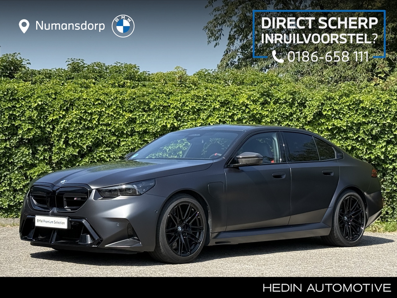 BMW M5 - | Frozen mat black | Bowers & wilkins | Stoelventilatie | Alcantara hemel - AutoWereld.nl