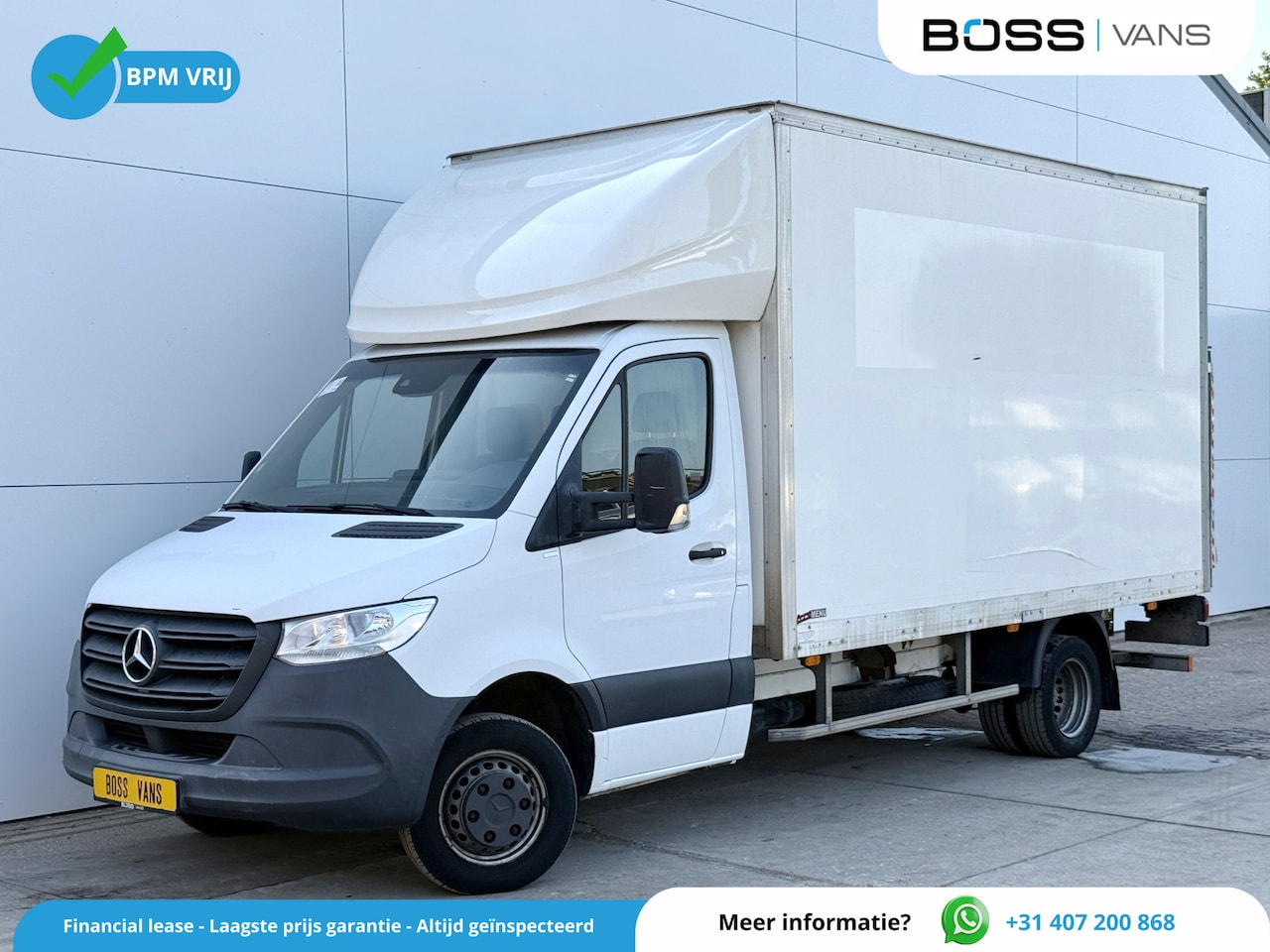 Mercedes-Benz Sprinter - 514 2.2 CDI Dubbellucht Laadklep Airco Cruise Control Bakwagen Meubelbak Koffer - AutoWereld.nl
