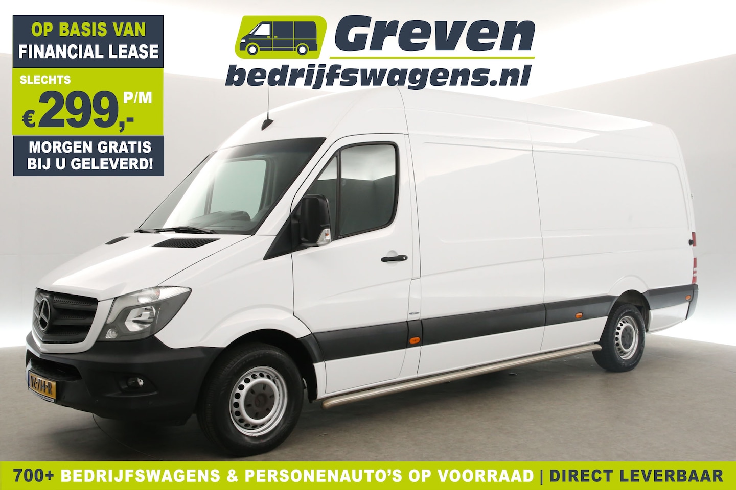 Mercedes-Benz Sprinter - 2.2 CDI L3H2 Airco Cruisecontrol Navigatie PDC 3 Persoons Elektrpakket - AutoWereld.nl