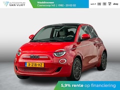 Fiat 500e - 3+1 La Prima 42 kWh | Clima | Cruise | Leder | 17" | Priv Glass | Winter Pack | JBL Sound