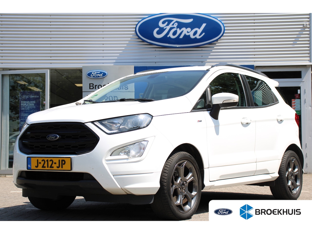 Ford EcoSport - 1.0EB 125PK ST-LINE LEDER | NAVI | KEYLESS | ALL-SEASON | PARKEERSENSOREN | CRUISE | CLIMA - AutoWereld.nl
