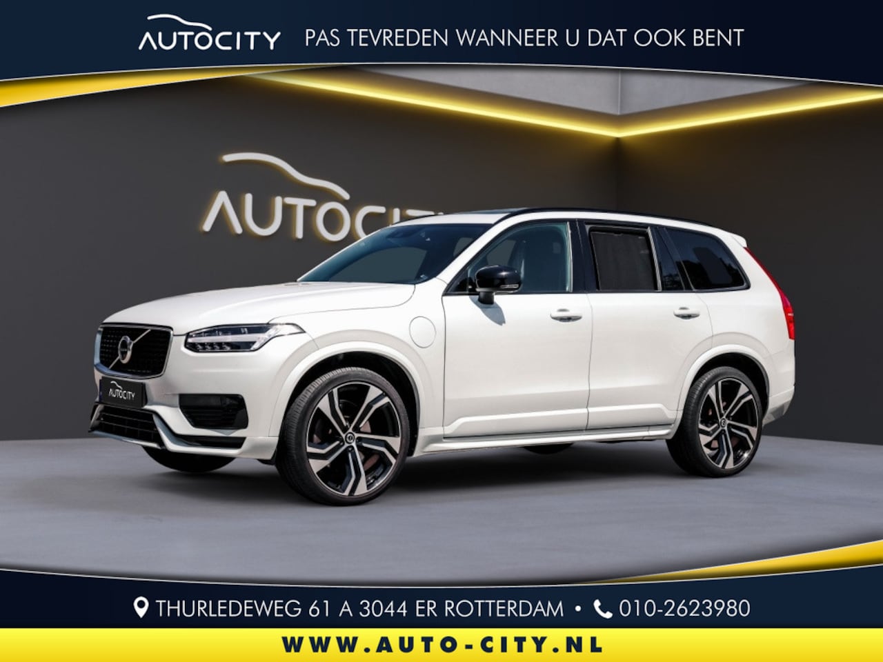 Volvo XC90 - 2.0 T8 TE AWD R-Design l 360 Camera l Pano l Luchtvering l VOL O - AutoWereld.nl
