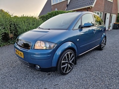 Audi A2 - 1.4 16V Exclusive, Atlantic Blue, 17 inch LMV, APK tot 17 aug 2026