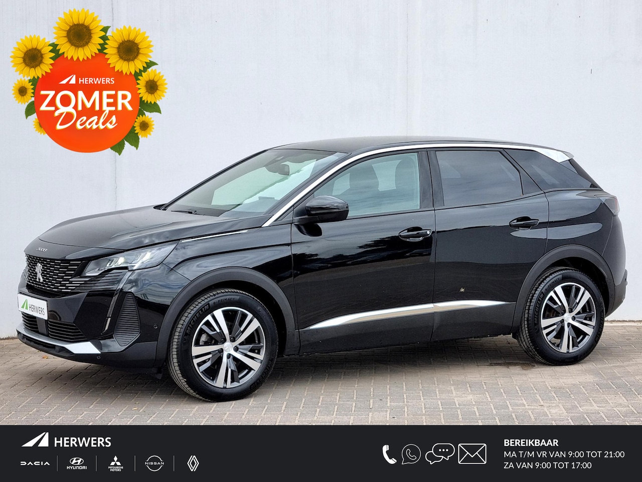 Peugeot 3008 - 1.2 PureTech Allure Pack Business Automaat / Elekt. Achterklep / Stoelverwarming / Rondomz - AutoWereld.nl