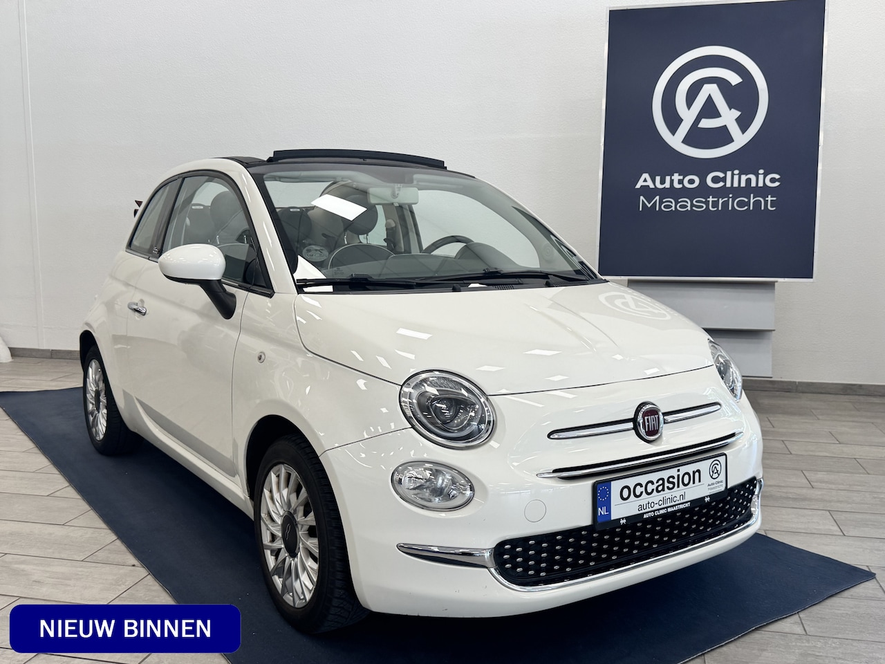 Fiat 500 - 1.2 LOUNGE CABRIOLET | 4-CILINDER 69PK | 12 MDN GARANTIE | U-CONNECT | PDC | - AutoWereld.nl