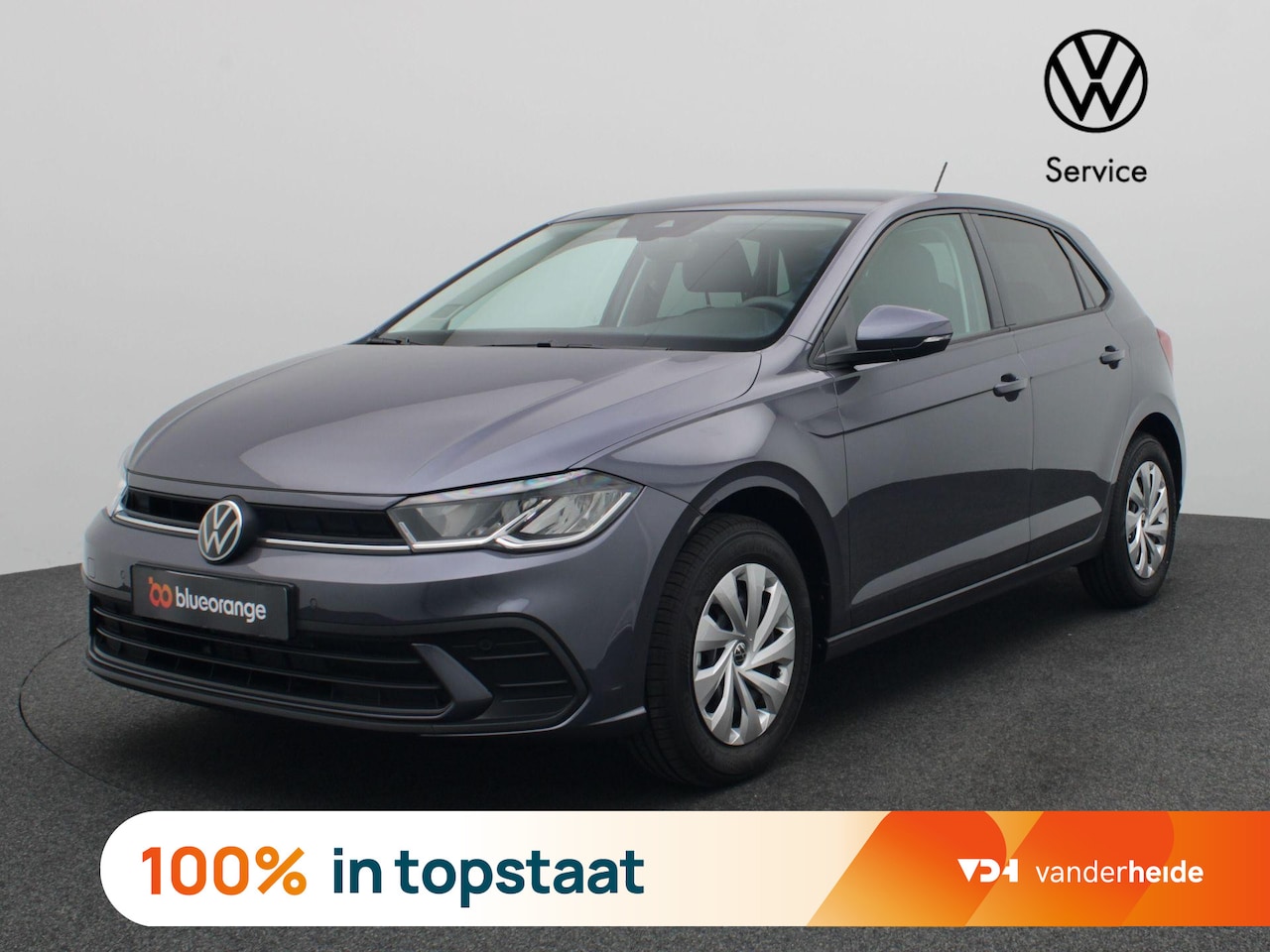 Volkswagen Polo - 1.0 MPI Polo 80PK full led, cruise control, airco, pakeersensoren voor en achter, App conn - AutoWereld.nl