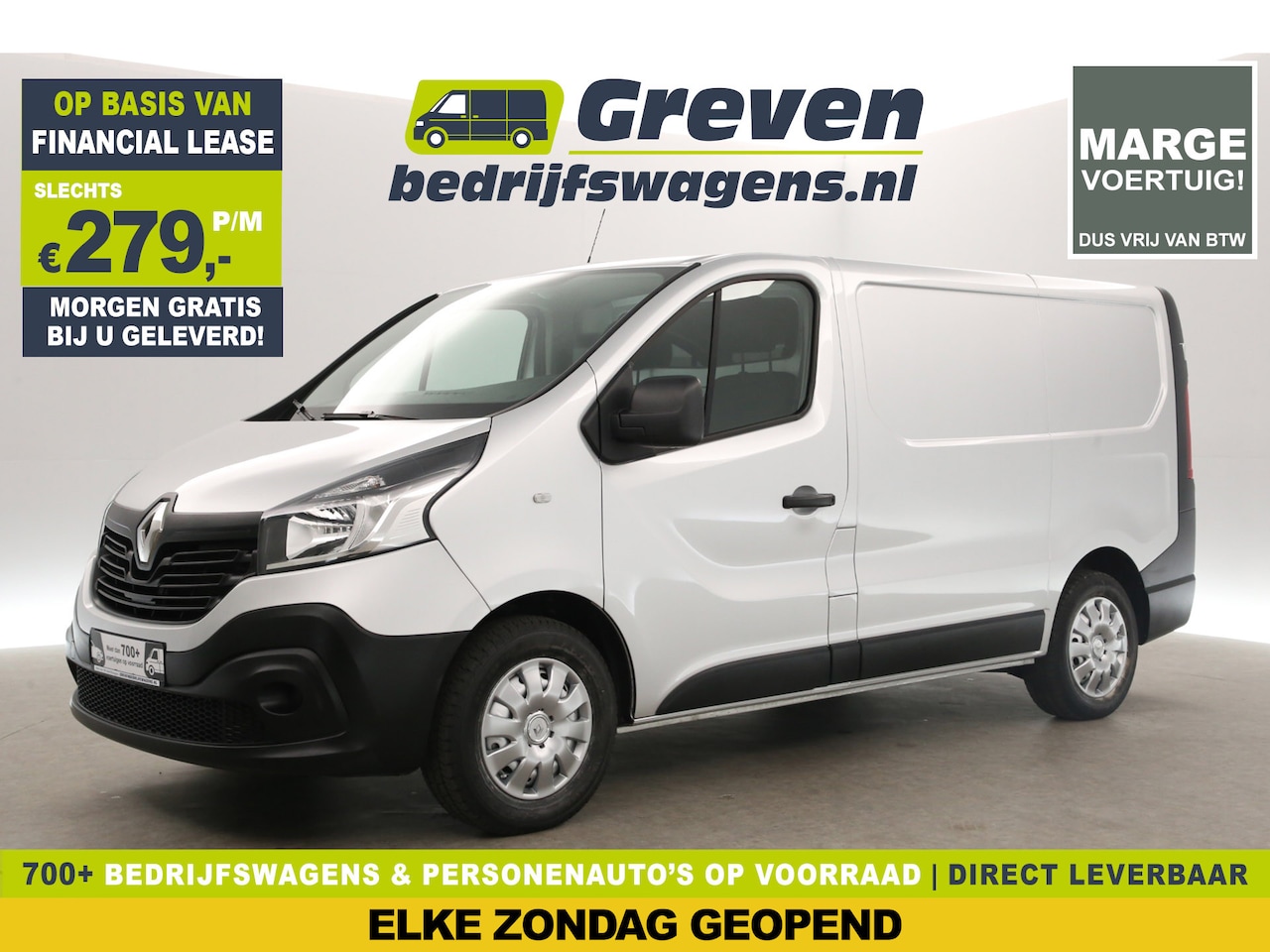 Renault Trafic - 1.6 dCi T27 L1H1 | MARGE! | Airco Cruise Navigatie PDC Elektrpakket - AutoWereld.nl