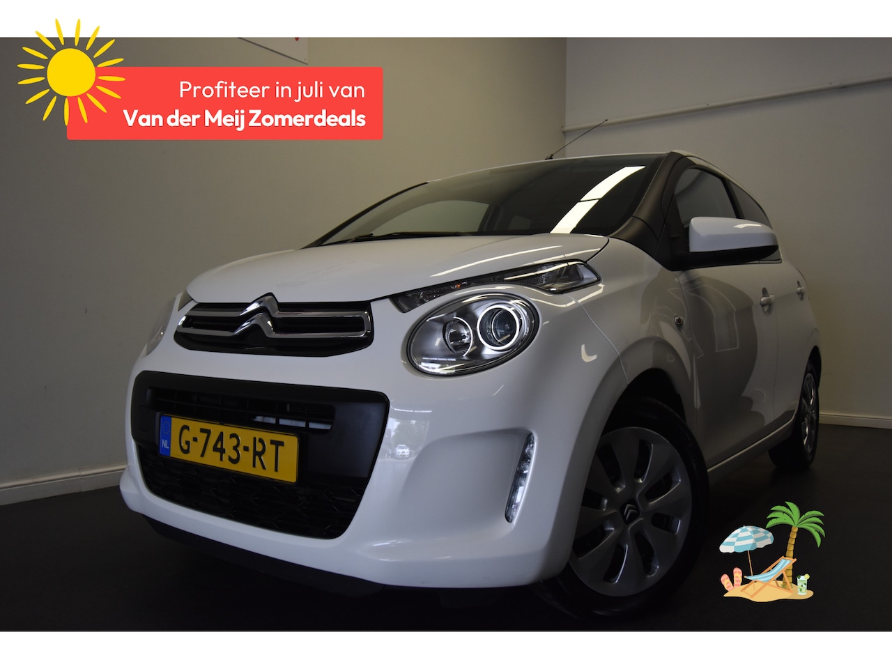 Citroën C1 - 1.0 VTi Feel 1.0 VTi Feel , AIRCO , BL TOOTH , EL VOOR , CV AFST , - AutoWereld.nl