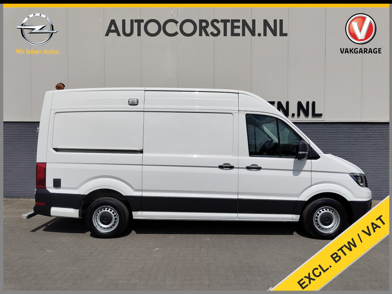 Volkswagen Crafter - 30 2.0TDI L3H2 Airco Camera Navi Ingebouwd kantoor Bluetooth EURO6 Betonplex vloer Wandbek - AutoWereld.nl