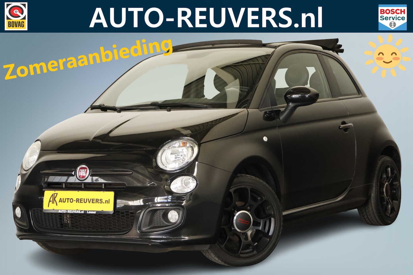 Fiat 500 C - 1.2 Sport / Opendak / Airco / 4S band / Leder - AutoWereld.nl