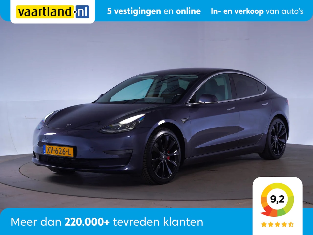 Tesla Model 3 - Long Range RWD Long Range AWD 75 kWh [ Pano Leder Stoelverwarming ] - AutoWereld.nl