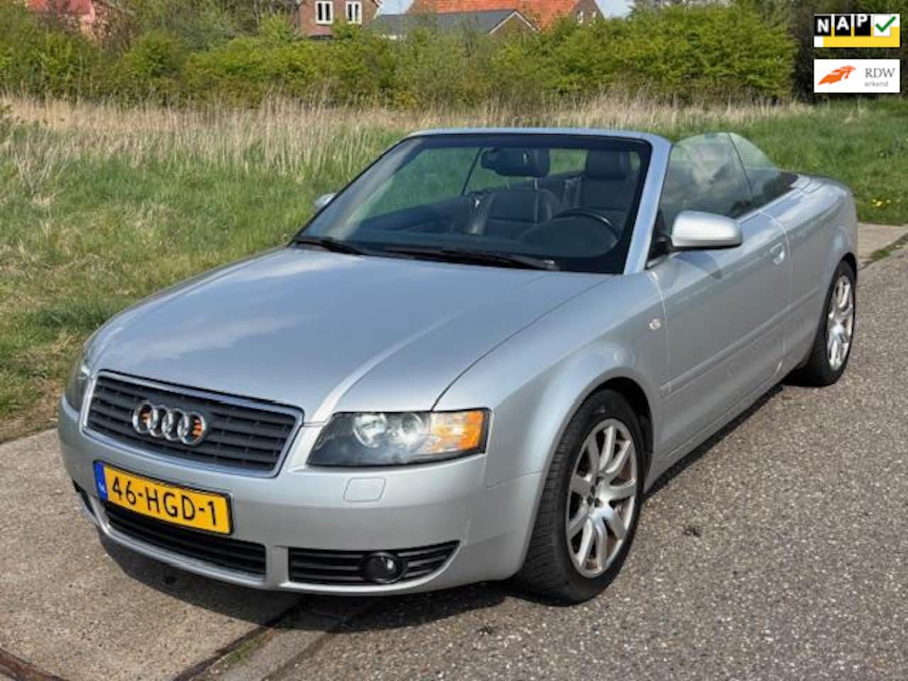 Audi A4 Cabriolet - 1.8 Turbo Pro Line Automaat ECC Audio/CD ESP Cruisecontrol ABS Electric pakket Leder LMV 1 - AutoWereld.nl