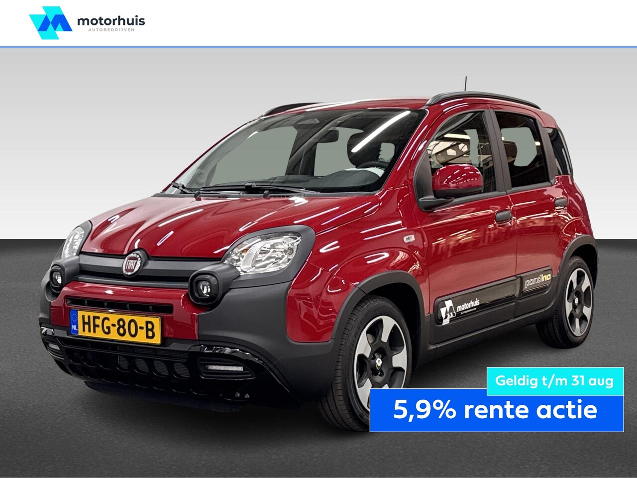 Fiat Panda - 1.0 HYBRID 70PK PANDINA AIRCO CRUISE PDC CARPLAY NAP - AutoWereld.nl