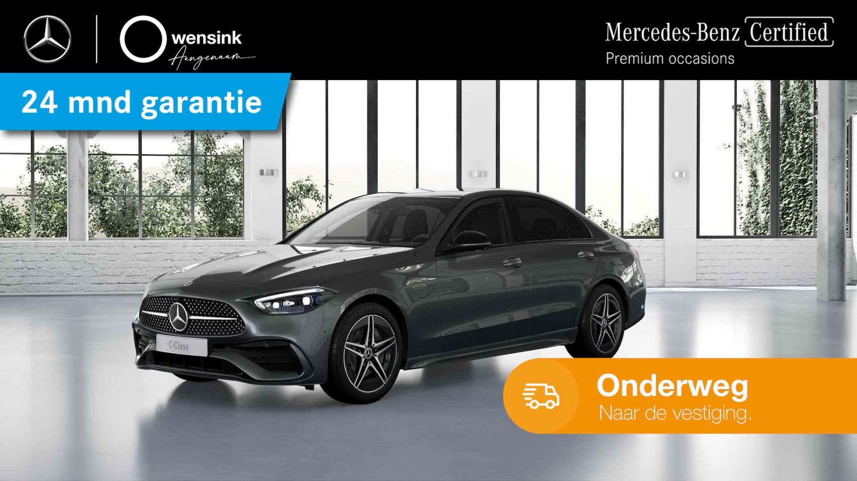 Mercedes-Benz C-klasse - 300 e AMG Line Limited | AMG | Night | Trekhaak | Digital Light | 360 Camera | - AutoWereld.nl