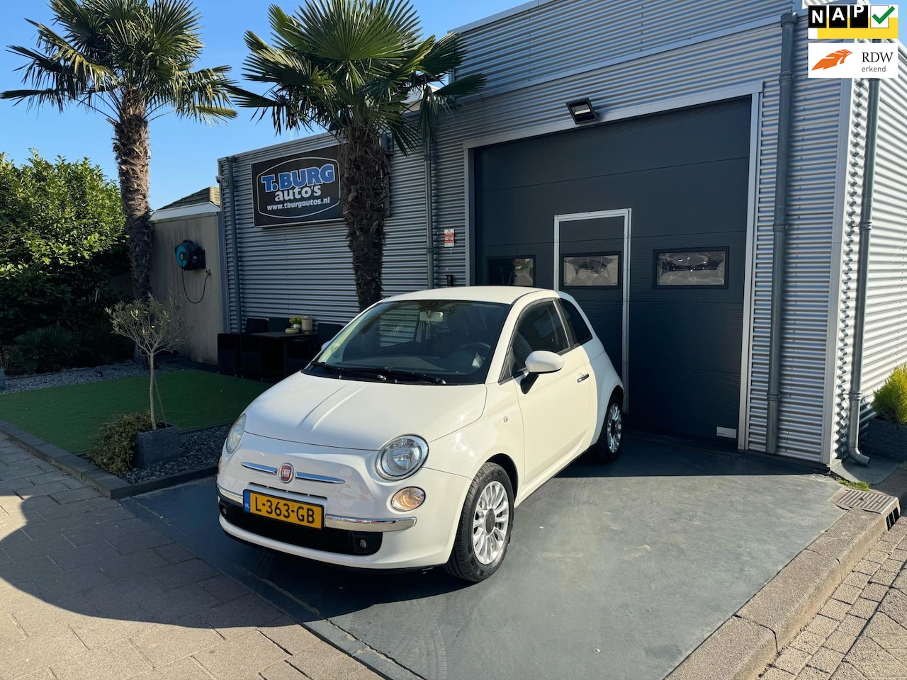Fiat 500 - 1.2 Lounge AIRCO / Leder / Navi - AutoWereld.nl
