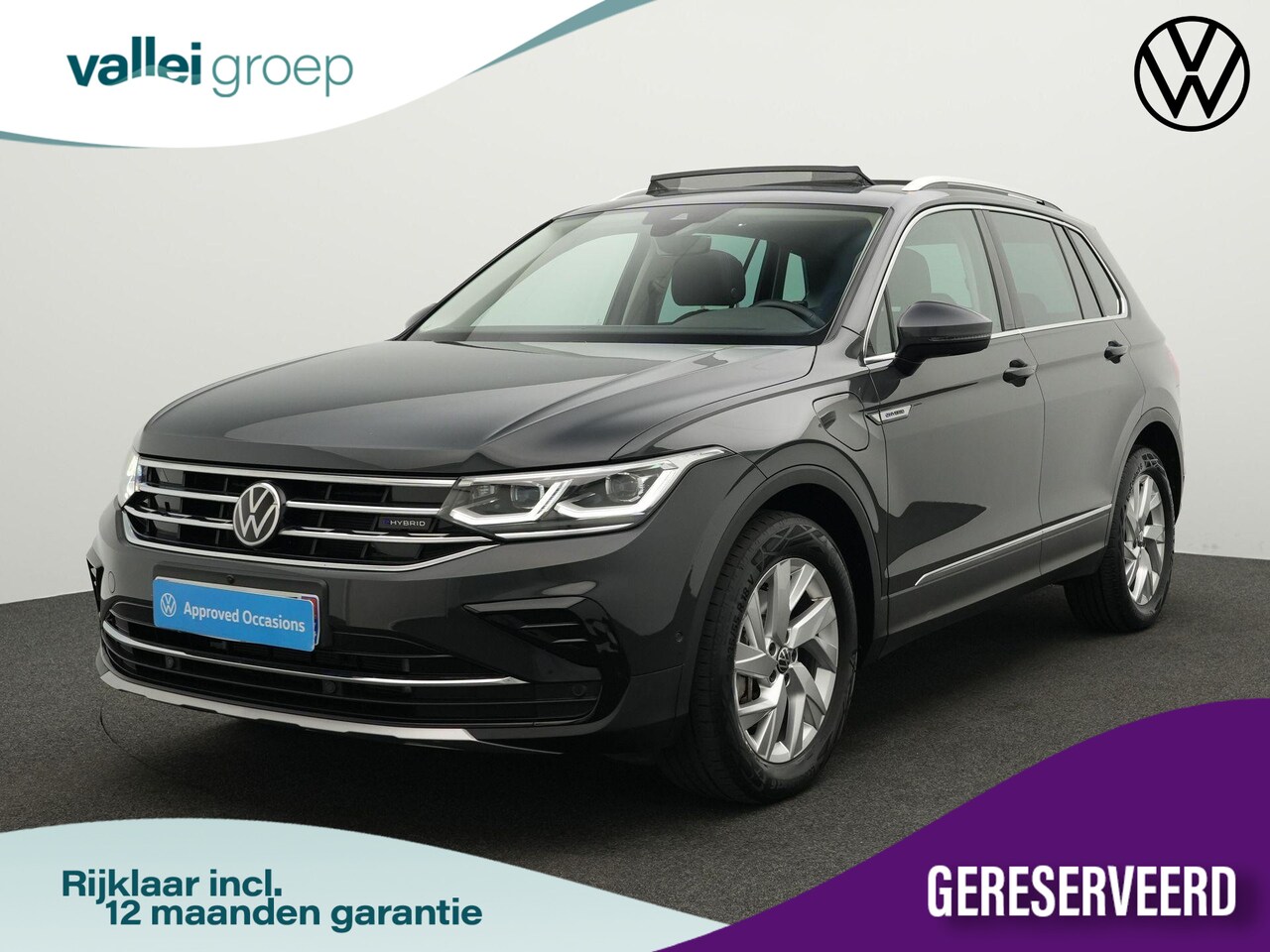 Volkswagen Tiguan - 1.4 TSI 150 pk DSG eHybrid Elegance | Panoramadak | Trekhaak | Rondomzicht camera | IQ Lig - AutoWereld.nl
